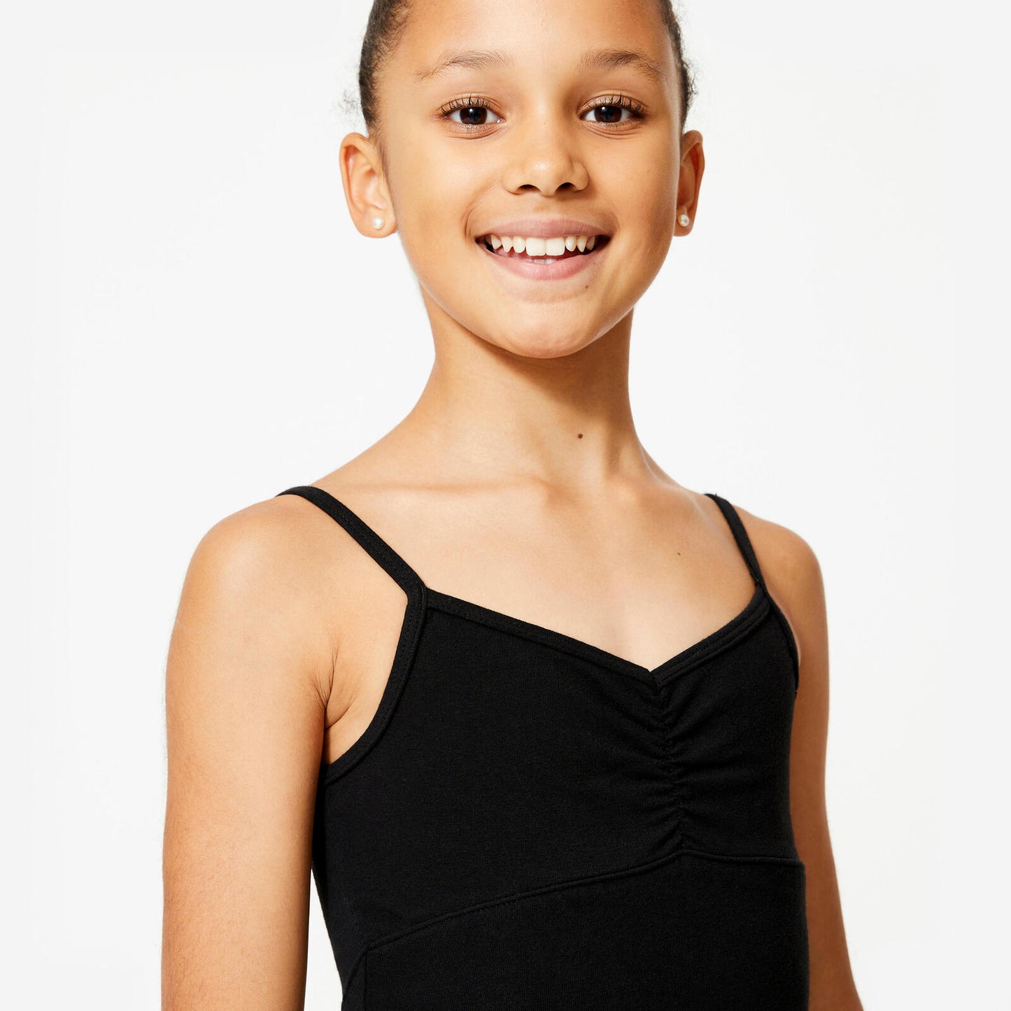 Girls' Ballet Camisole Leotard - Black