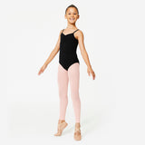 Girls' Ballet Camisole Leotard - Black