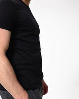 Men's Fitness Cotton T-Shirt Sportee 100 - Black