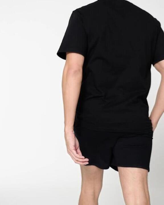 Men's Fitness Cotton T-Shirt Sportee 100 - Black