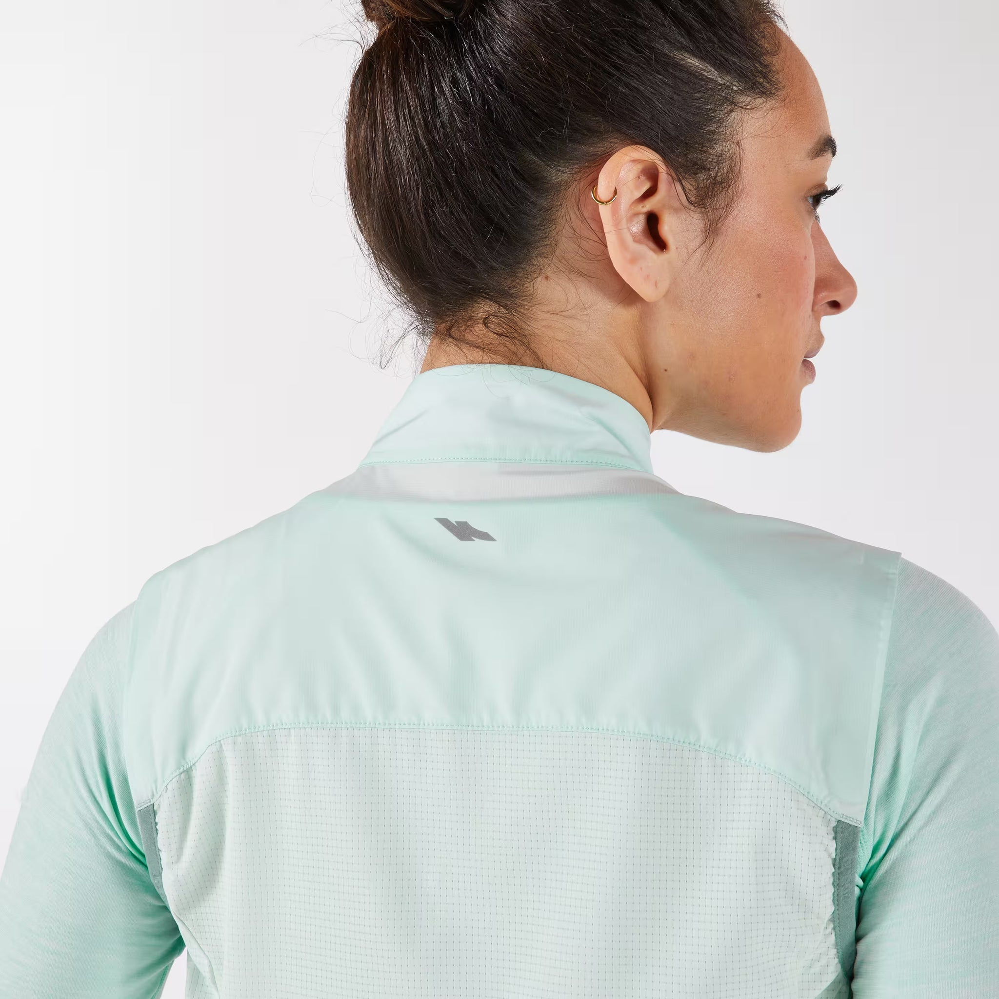 Wind 500 Women's Sleeveless Running Jacket - Light Green