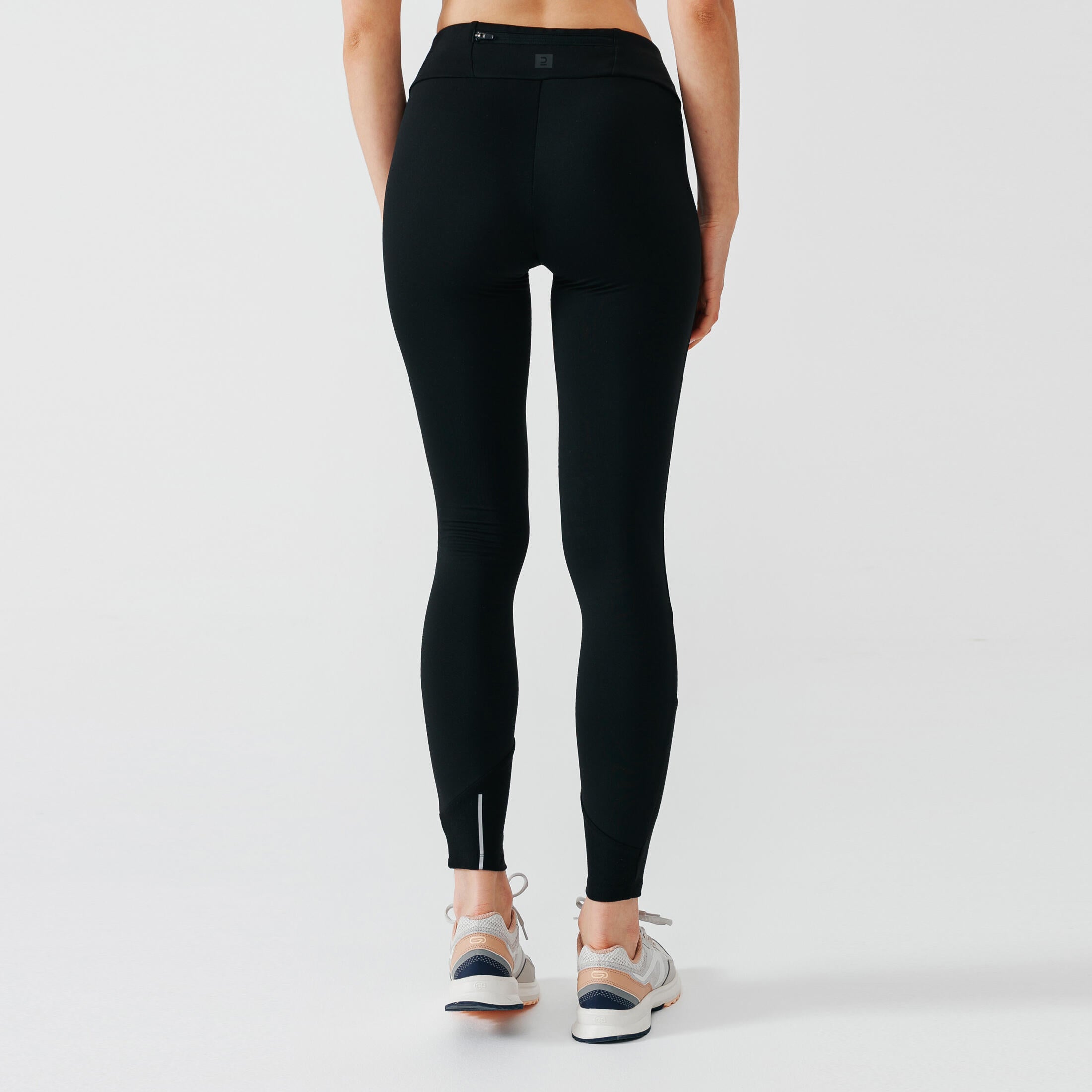 100 Warm Women's warm running leggings - Black
