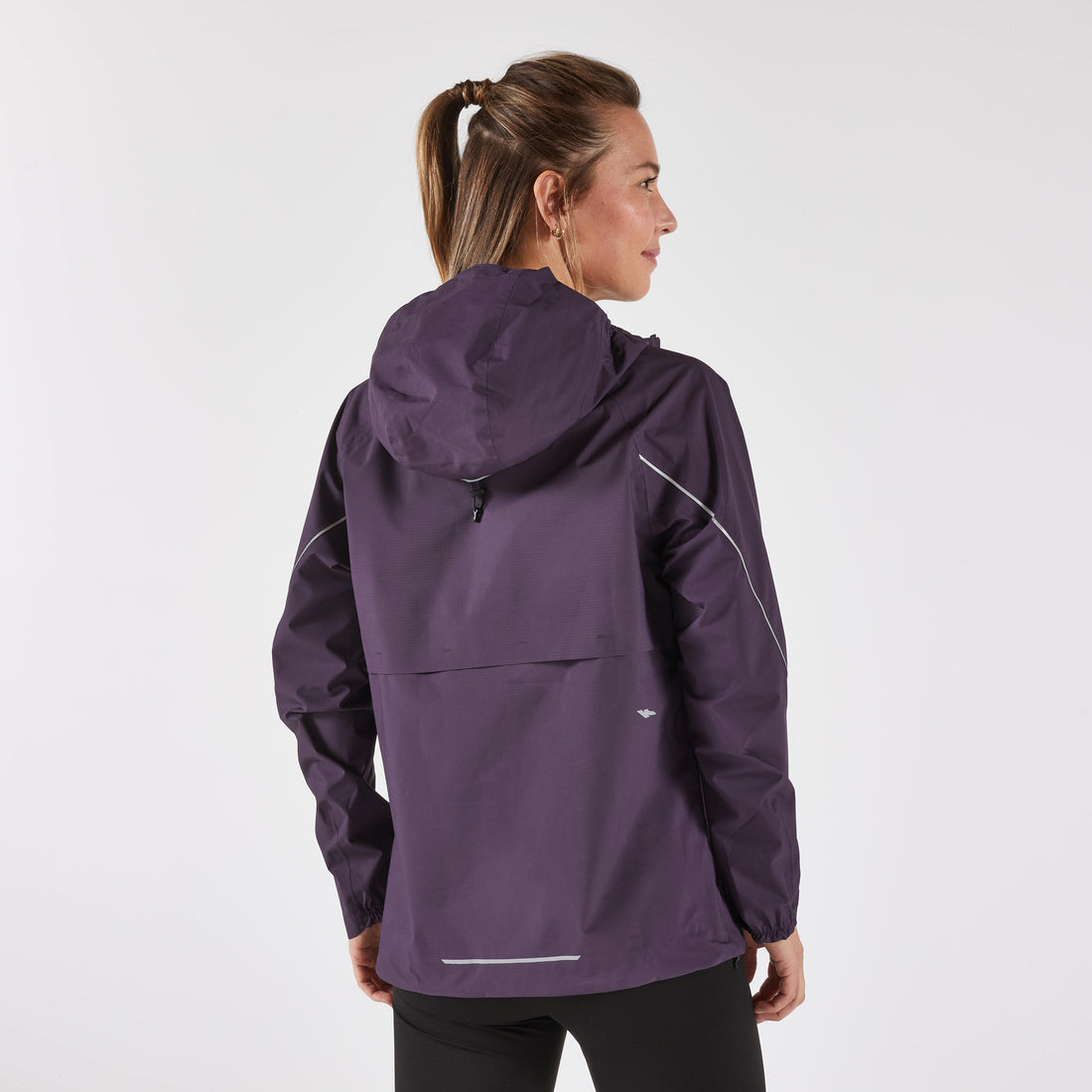 Women's Waterproof Breathable Trail Running Jacket KIPRUN Run500 - Dark Purple