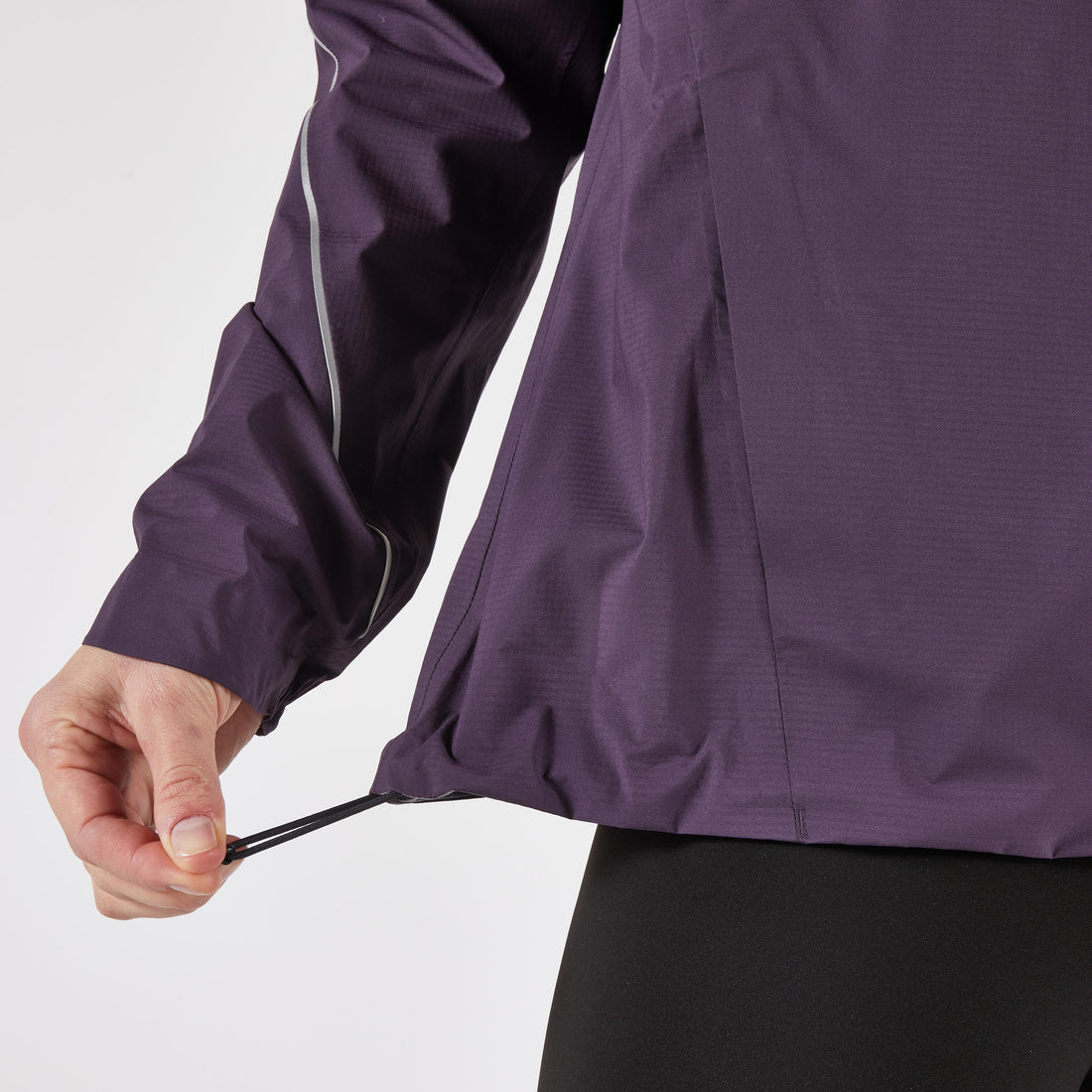 Women's Waterproof Breathable Trail Running Jacket KIPRUN Run500 - Dark Purple